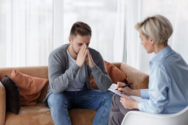 Individual therapy session at our drug rehab facility. dedicated substance abuse treatment program in Stone Harbor